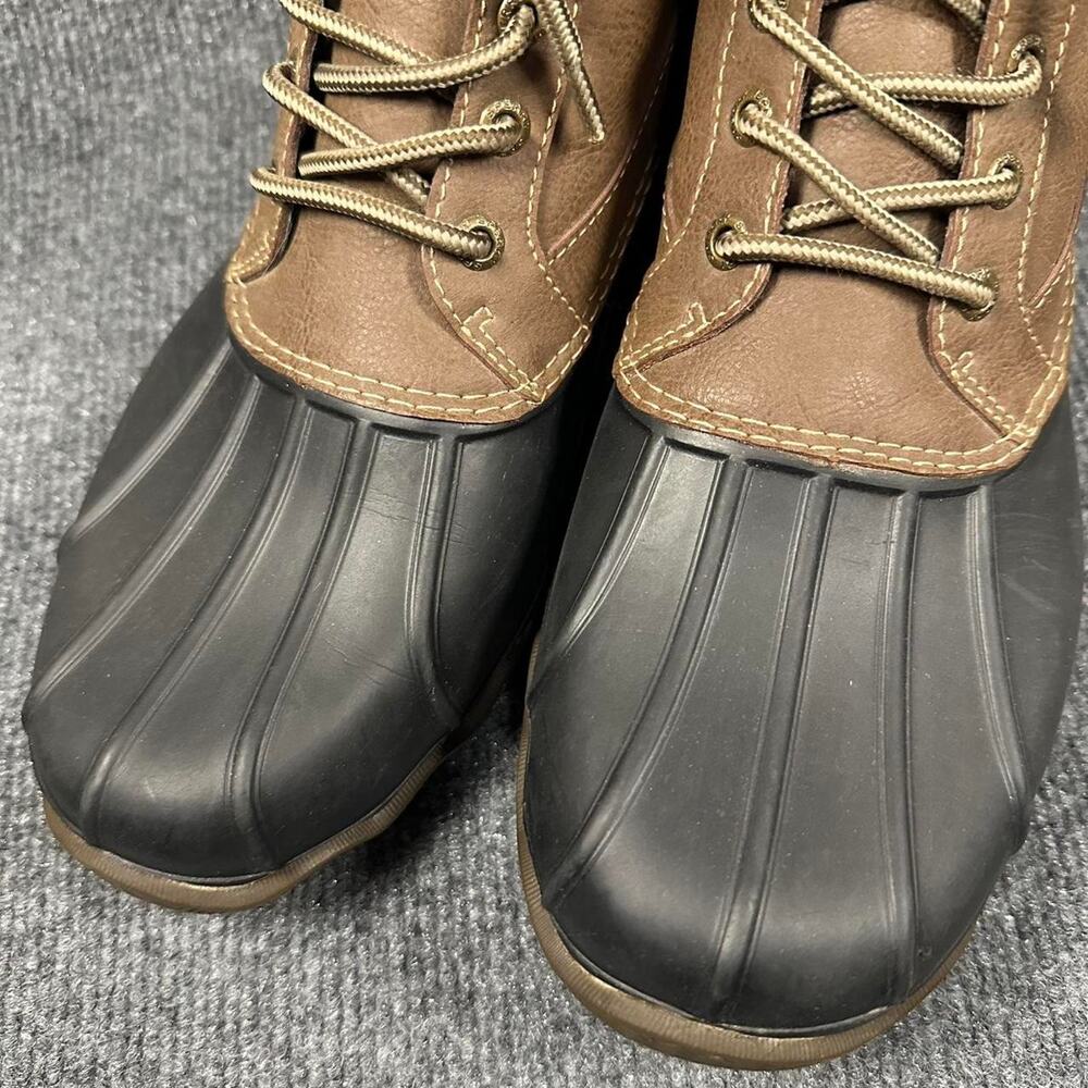 Sperry Men’s Brewster Waterproof Duck Boots Insulated Leather Rubber Toe 9.5 - Picture 4 of 8
